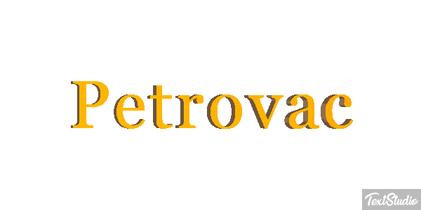Petrovac Efekt tekstowy