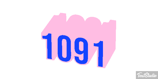 1091 Text effect