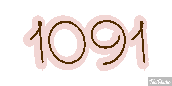 1091 Text effect