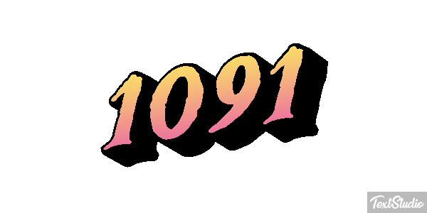 1091 Text effect
