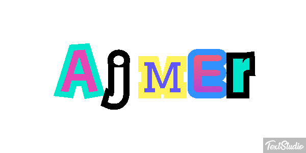 Ajmer Text effect