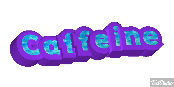 Caffeine Text effect