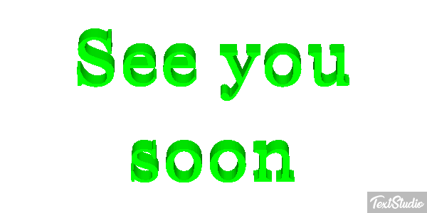See You Soon Text effect