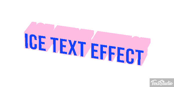 Ice Text Effect Efeito do texto