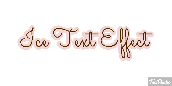 Ice Text Effect Efeito do texto