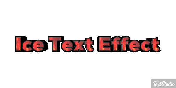 Ice Text Effect Efeito do texto