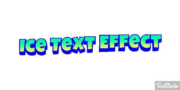 Ice Text Effect Efeito do texto