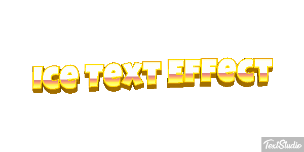 Ice Text Effect Efeito do texto
