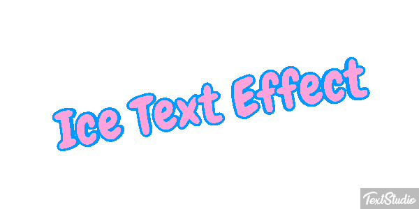 Ice Text Effect Efeito do texto