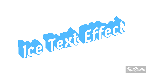 Ice Text Effect Efeito do texto