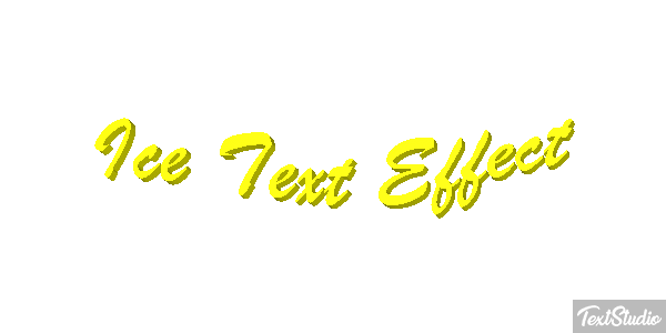 Ice Text Effect Efeito do texto