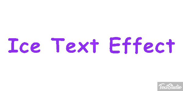 Ice Text Effect Efeito do texto