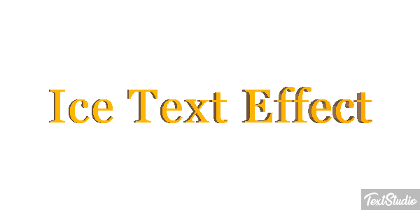 Ice Text Effect Efeito do texto