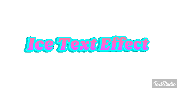 Ice Text Effect Efeito do texto