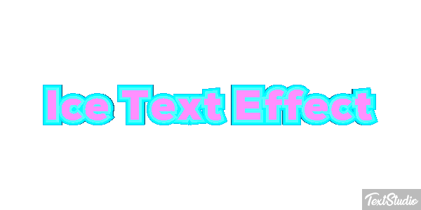 Ice Text Effect Efeito do texto