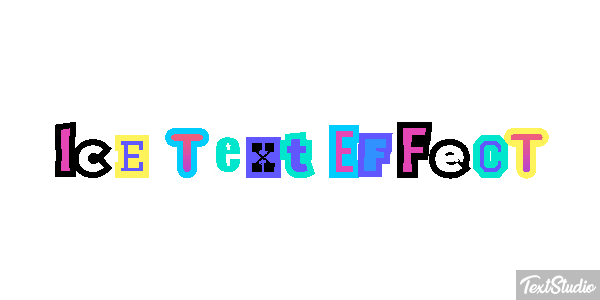 Ice Text Effect Efeito do texto