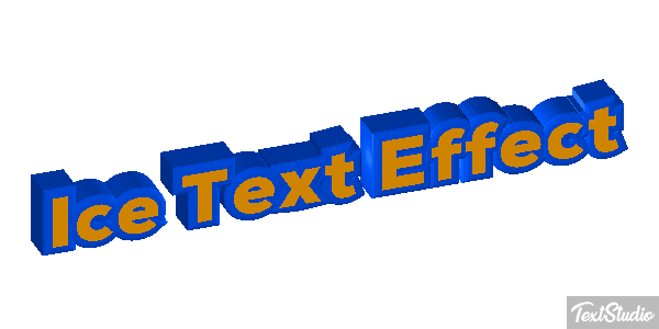 Ice Text Effect Efeito do texto