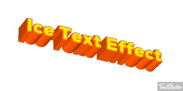 Ice Text Effect Efeito do texto