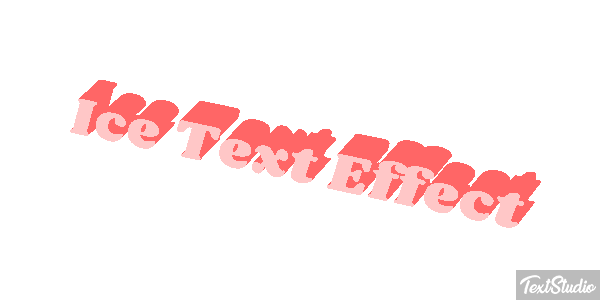 Ice Text Effect Efeito do texto