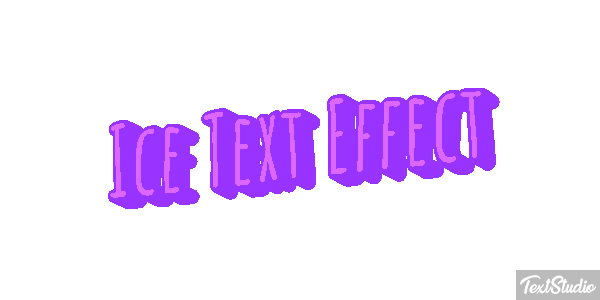 Ice Text Effect Efeito do texto