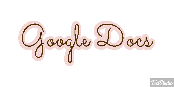 Google Docs Tekst effect