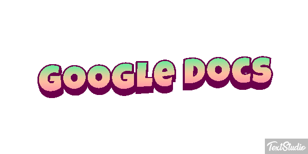Google Docs Tekst effect