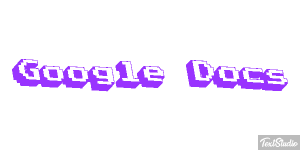 Google Docs Tekst effect