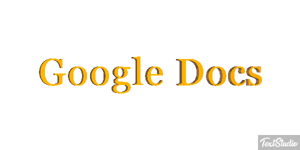 Google Docs Tekst effect