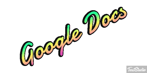 Google Docs Tekst effect
