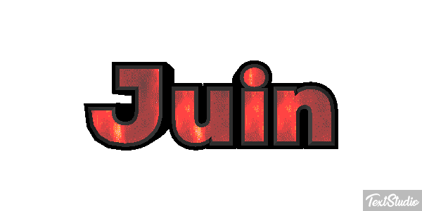 Juin Effet de texte