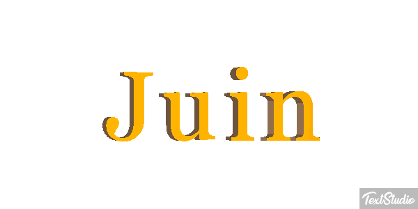 Juin Effet de texte