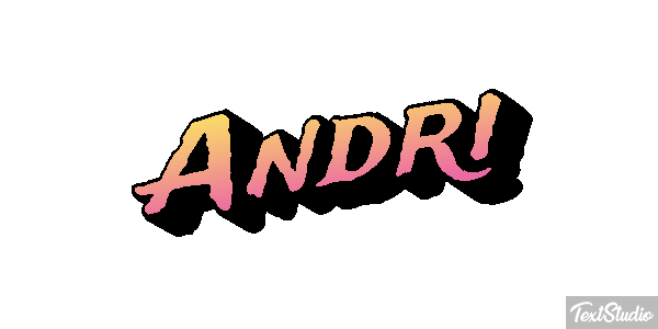 Andri Text effect