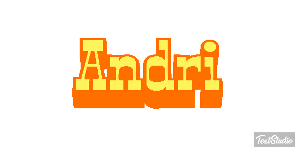 Andri Text effect