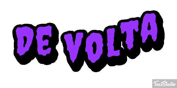 De volta Efeito do texto