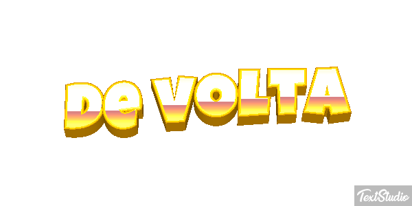 De volta Efeito do texto
