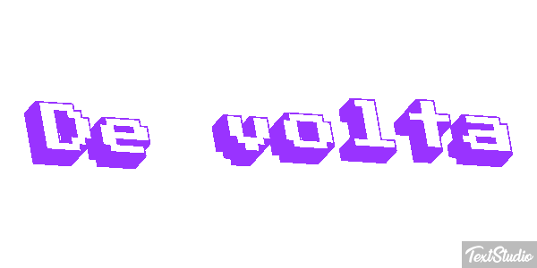 De volta Efeito do texto