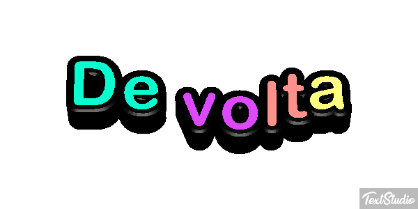 De volta Efeito do texto