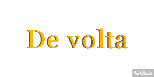 De volta Efeito do texto