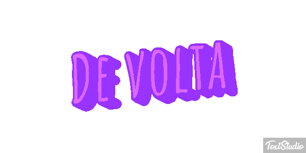 De volta Efeito do texto