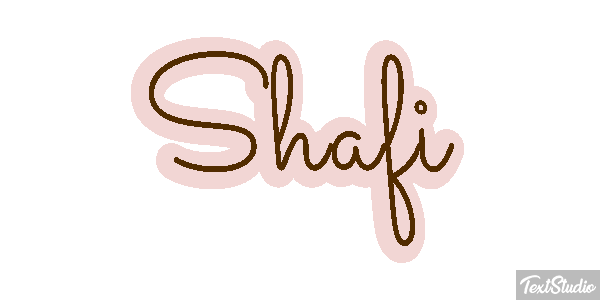 Shafi Tekst effect