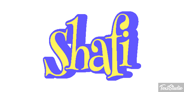 Shafi Tekst effect