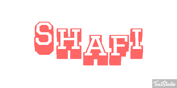 Shafi Tekst effect