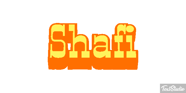 Shafi Tekst effect