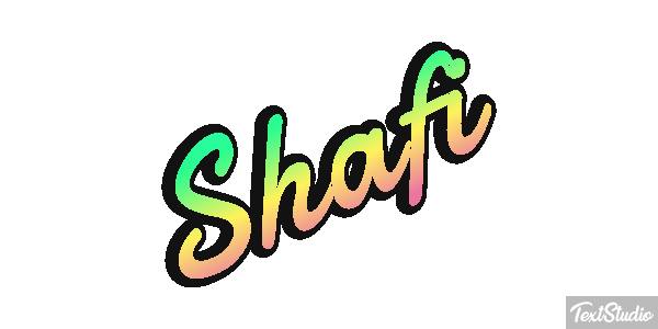 Shafi Tekst effect