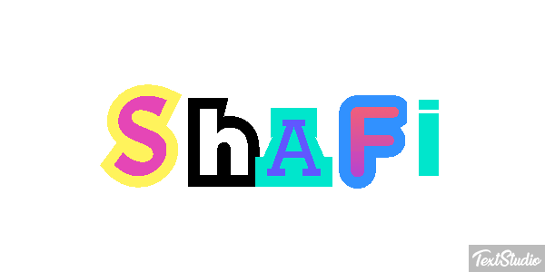 Shafi Tekst effect