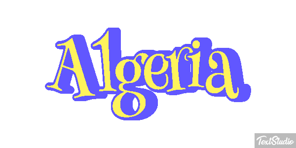 Algeria Text effect