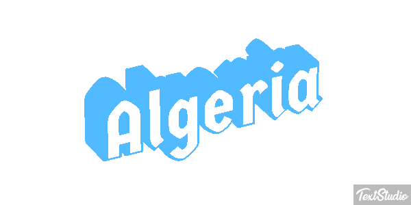 Algeria Text effect