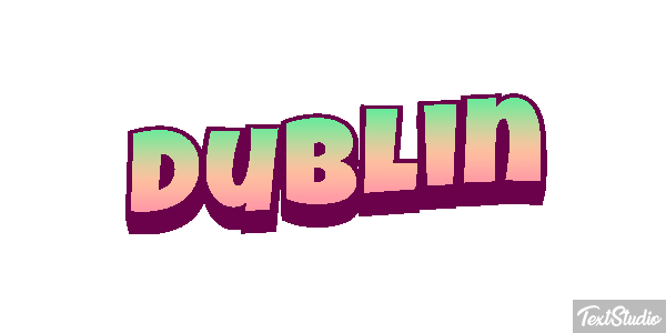 Dublin Tekst effect
