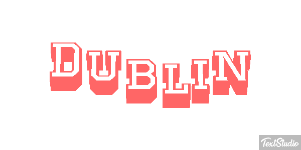 Dublin Tekst effect
