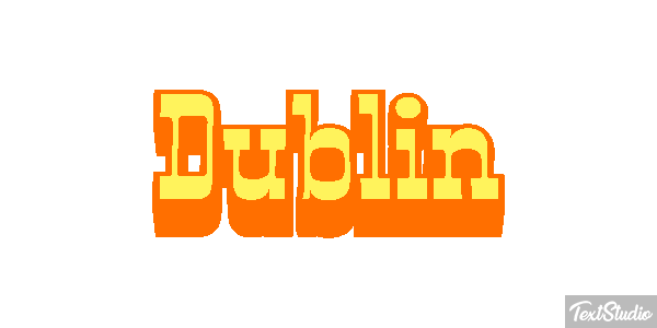 Dublin Tekst effect